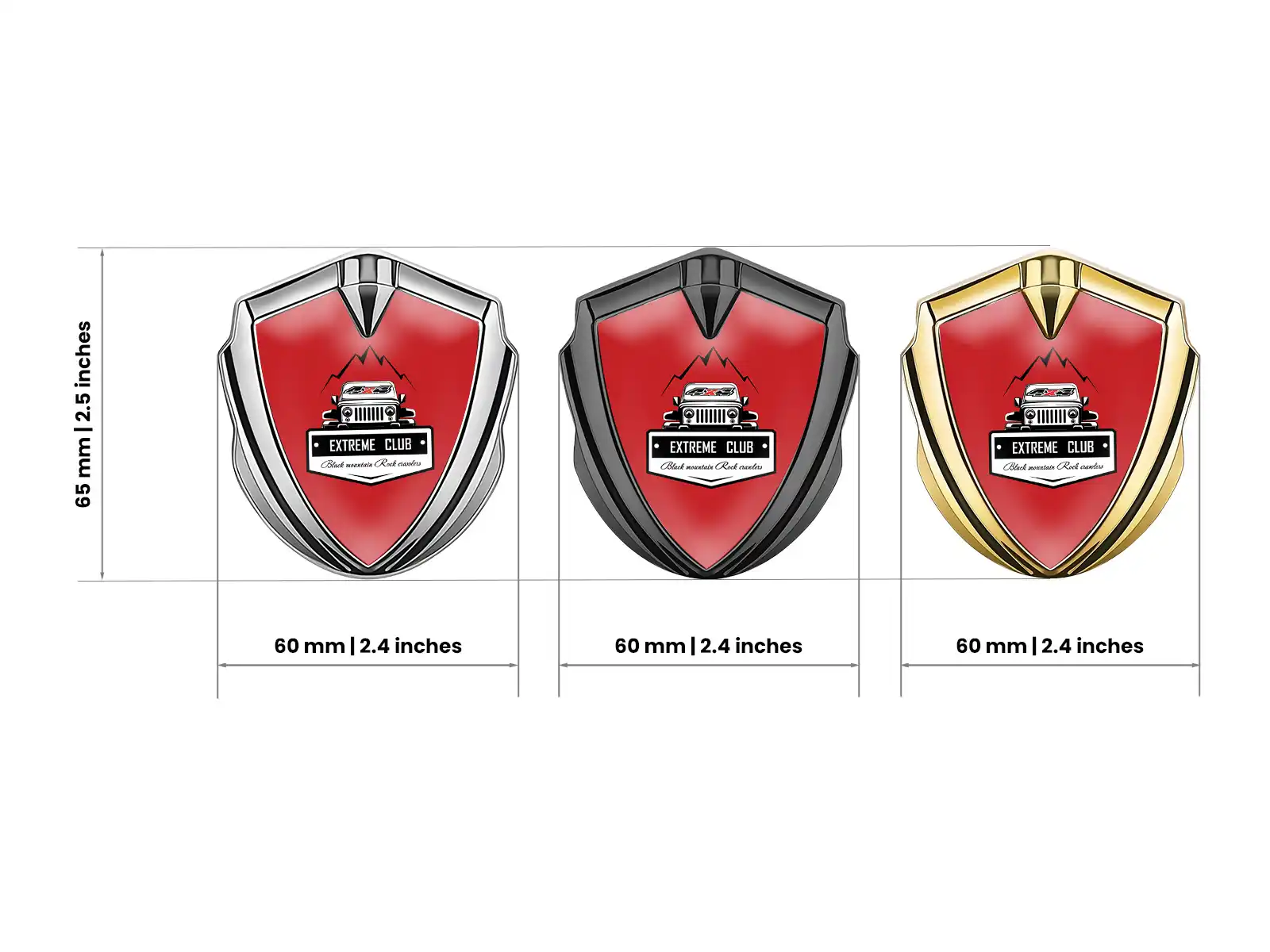 Emblem Silicon Badge Modern Look High-End Style
